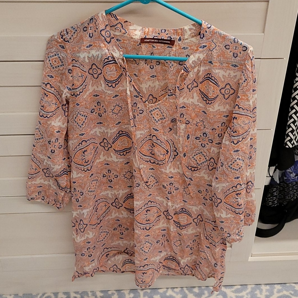 Tunic like comptoires de cottoniers top